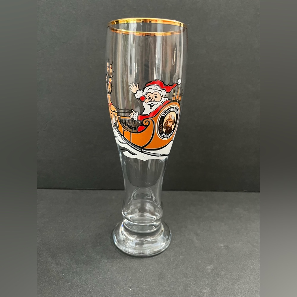 FRANZISKANER WEISSBIER SANTA PILSNER BEER GLASS